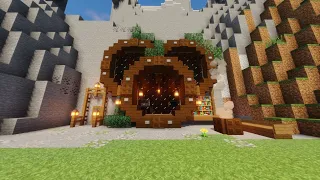 Minecraft : MOUNTAIN HOUSE TUTORIAl! How to Build in Minecraft