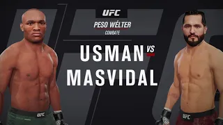 Jorge Masvidal vs Kamaru Usman UFC 261 FULL FIGHT prediction UFC4 EA Sports