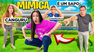 DESAFIO com MIMICA COM MAGU - MEU IRMÃO FICOU LOUCO !!!😱 Familia Bela Bagunça