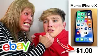 Kid Sells Mom's IPHONE for $1 on EBAY... [MUST WATCH]