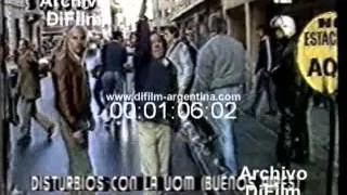 DiFilm - Patota de la UOM - Agresión a Periodista Julio Bazan (1990)