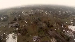 Разбитая техника после боев по дорогах 25.12.2014