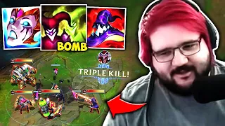 When the Shaco Clone Bomb is JUST Right! (INSTANT TRIPLE KILL)