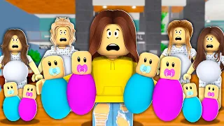 Delivering 100 BABIES In Maple Hospital.. (Roblox)