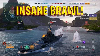 One of The Most Intense Mid Brawls I've Ever Been In! (World of Warships Legends)