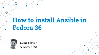 How to install Ansible in Fedora 36