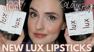 NEW ColourPop LUX Lipsticks | Lip Swatches of ALL 17 New Shades!