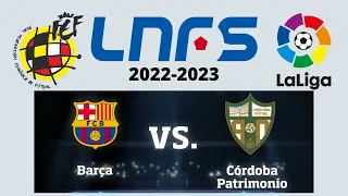 HIGHLIGHTS Futsal Barca vs Cordoba Patrimonio 2022 2023