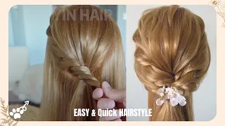 HAIRSTYLES FOR LONG HAIR! Half down Half up Hairstyles！Easy hairstyles 新娘造型 伴娘造型 No.02