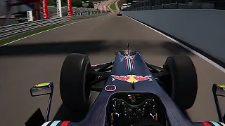 F1 2009 Spa Vettel first 5 laps onboard