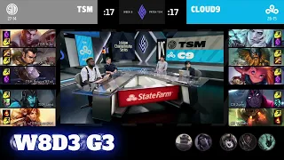 TSM vs Cloud 9 | Week 8 Day 3 S11 LCS Summer 2021 | TSM vs C9 W8D3 Full Game