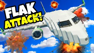 OB & I Attempted to Survive EXPLOSIVE Flak in a Big Plane Stormworks Multiplayer!