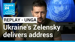REPLAY: 'We want peace, we want punishment' Ukraine's Zelensky tells UN • FRANCE 24 English