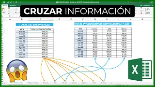 CRUZAR INFORMACIÓN de Diferentes HOJAS Casi Automáticamente en |EXCEL 2016 E23|