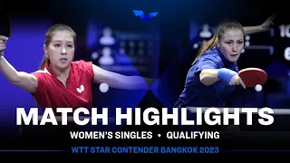 Aiya Alimbayeva vs Ece Harac | WS Qual | WTT Star Contender Bangkok 2023