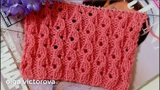 МИЛЫЕ АЖУРНЫЕ ДОРОЖКИ СПИЦАМИ 1023 Вязание Узоры спицами KNITTING PATTERN