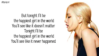 BLACKPINK 'THE HAPPIEST GIRL' (EASY LYRICS)