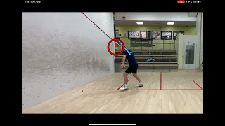 Forehand power and consistency in squash
