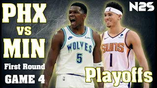 🛑PLAYOFFS - GAME 4 - Minnesota TIMBERWOLVES vs Phoenix SUNS - NBA 2K24