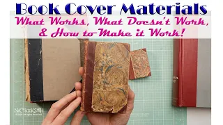 BOOK COVER MATERIALS | What Works, What Doesn't Work & How to Make it Work!