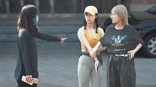 Girl in Sports Bra Gets Scolded on the Street | Social Experiment