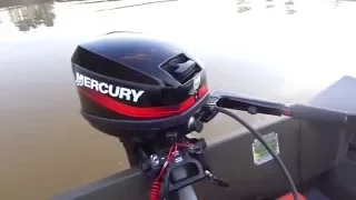 2004 Mercury 15 HP on the lake.