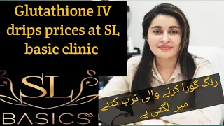 Glutathione IV drips benefits and charges at Dr Shaista lodhi clinic. @glutathionebeauty4201