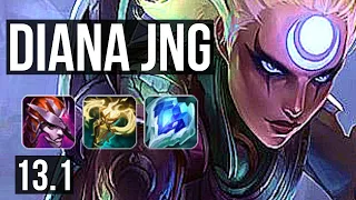 DIANA vs KAYN (JNG) | 13/0/7, Legendary, 1.7M mastery, 900+ games | EUW Master | 13.1