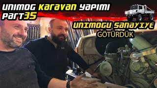 Unimog Karavan Yapımı | Part 35 | Unimog u Egzoz Değişimi İçin Sanayi ye Götürdük