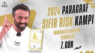 2024 | PARAGRAF SIFIR RİSK KAMPI | 7.GÜN | ANLATIM TEKNİKLERİ | +PDF #sıfırrisk