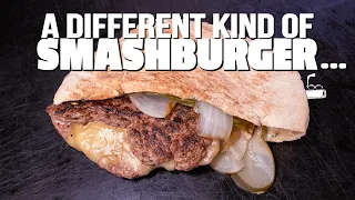 A DIFFERENT KIND OF SMASHBURGER... (FROM MY FAVORITE RESTAURANT IN NYC!) | SAM THE COOKING GUY