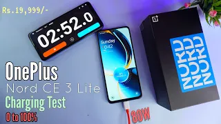 OnePlus Nord CE 3 Lite Charging Test ⚡ | Nord CE 3 Lite Battery Charging 80W | 5000mAh