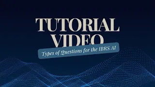 Types of Questions for the IBRS AI