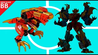 Speed Build : Tyrannosaurus ⚡️ How to make a robot Lego Combiner Sembo Block World Dinosaur 205074