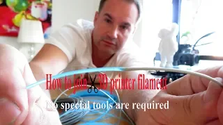 How to join ✂ 3D printer filament (No special tools are required)