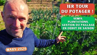 Premier tour du potager ► Cultures et gestion du paillage en début de saison