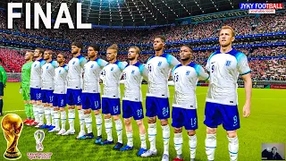 PES 21- England vs Brazil FINAL - FIFA World Cup 2022 Qatar - Full Match All Goals HD - Gameplay PC