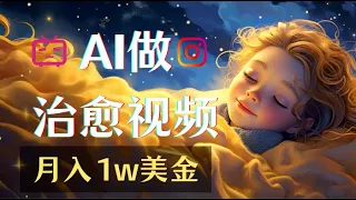 【AI赚钱喂饭级教程】如何用AI创建治愈系下雪视频，播放量上千万！2024AI赚钱终极指南系列持续更新中！