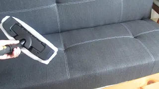 Чистка дивана, ковра и подушек пароочистителем