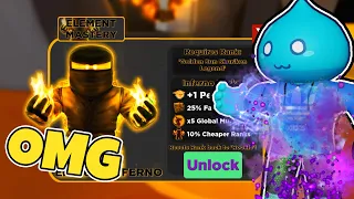 ✅Прокачал Ранг и Получил *🔥Елемент Огня🔥* | ⚡Легенды Ниндзя | Golden Sun Shuriken Legend | ROBLOX