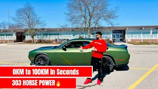 DODGE CHALLENGER GT REVIEW || sports car || Bought by International student in Canada || VK178