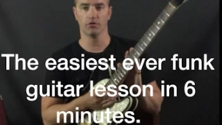 The easiest ever funk guitar lesson in 6 minutes. Long Train Running