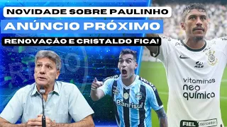 GRÊMIO: NOVIDADE SOBRE PAULINHO | MAIS UM REFORÇO SERÁ ANUNCIADO | RENOVAÇÃO CERTA | CRISTALDO FICA!