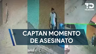 Captan momento exacto de asesinato de joven en Monterrey