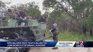 Specialized dive team called to join search for Brian Laundrie