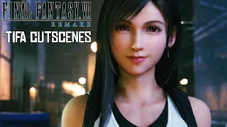 ALL TIFA CUTSCENES - IN GLORIOUS 60FPS - FINAL FANTASY 7: REMAKE