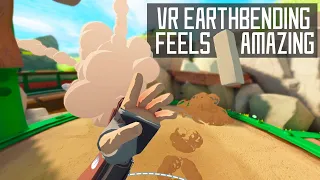 The First Ever EARTHBENDING VR GAME (Rumble VR)