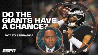 Giants don't stand a chance, IT'S A WRAP 🦅 Stephen A. is rolling with the Eagles | First Take