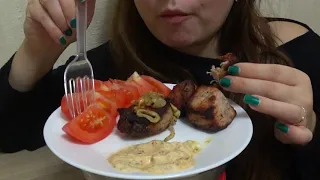 АСМР ШАШЛЫК/ ASMR KEBAB/ASMR烤肉串/ ШАШЛЫК С АДЖИКОЙ