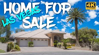 Las Vegas Home for Sale Single Story | GATED w/ Pool & Spa | 6700sqft | TAVERN Inside | 4 Bed & Bath